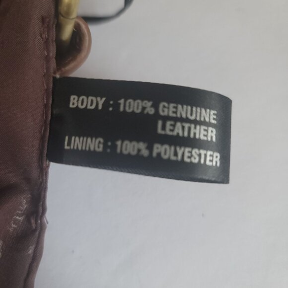 Born Genuine Leather Saddle Floral Embossed Shoulder Handbag - Picture 5 of 14